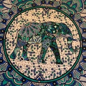 Elephant Mandala Tapestry